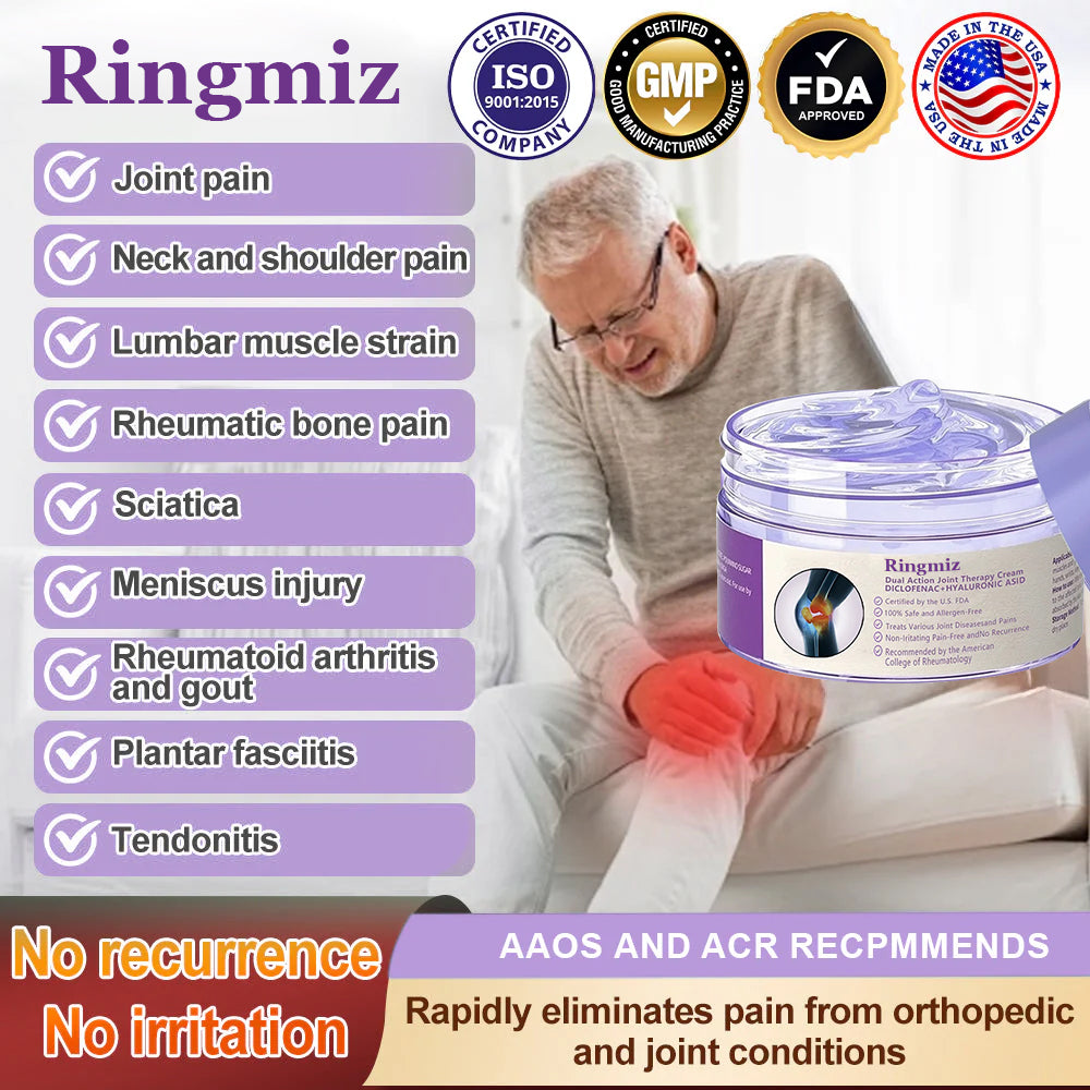 👩⚕️Ringmiz 7 Day Rapid Joint & Bone Therapy Cream USA Orthopedics (AAOS) Approved