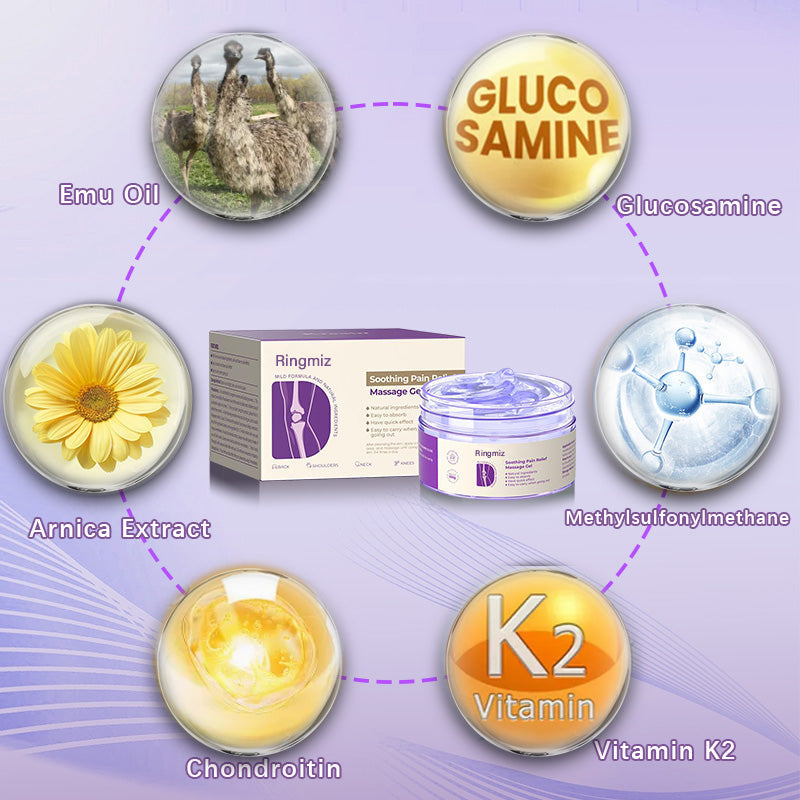 Turmeric & Emu Oil Arthritis Soothing Pain Relief Massage Gel 👨⚕️Australian Osteopathic Association (AOA)Approved