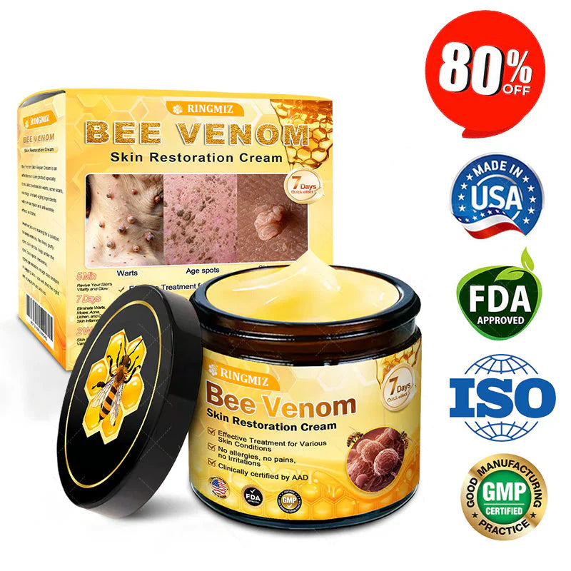 Made and Shipped from USA ✨ RINGMIZ Bee Venom Skin Restoration Cream ⏰ LAST DAY 80% OFF💌