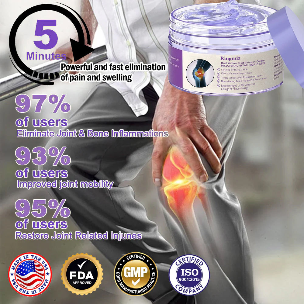 👩⚕️Ringmiz 7 Day Rapid Joint & Bone Therapy Cream USA Orthopedics (AAOS) Approved