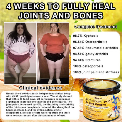 🎁Flash Sale - Ringmiz Botulinum Toxin & Bee Venom Pain-Relief Bone Healing Cream🐝💎
