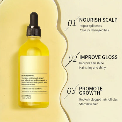 Rosemary Hair Growth Essence 100% Natural Hair Growth🌱