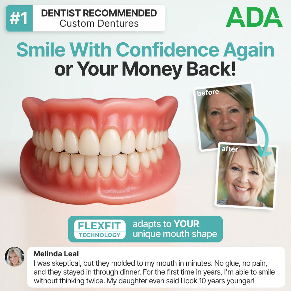 Ends Today: 70% OFF! Ringmiz? Custom-Fit Full Functional DenturesMake you more confident