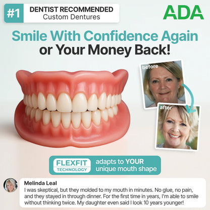 Ends Today: 70% OFF! Ringmiz? Custom-Fit Full Functional DenturesMake you more confident