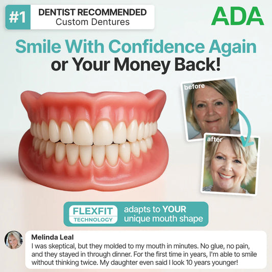 Ends Today: 70% OFF! Ringmiz? Custom-Fit Full Functional DenturesMake you more confident
